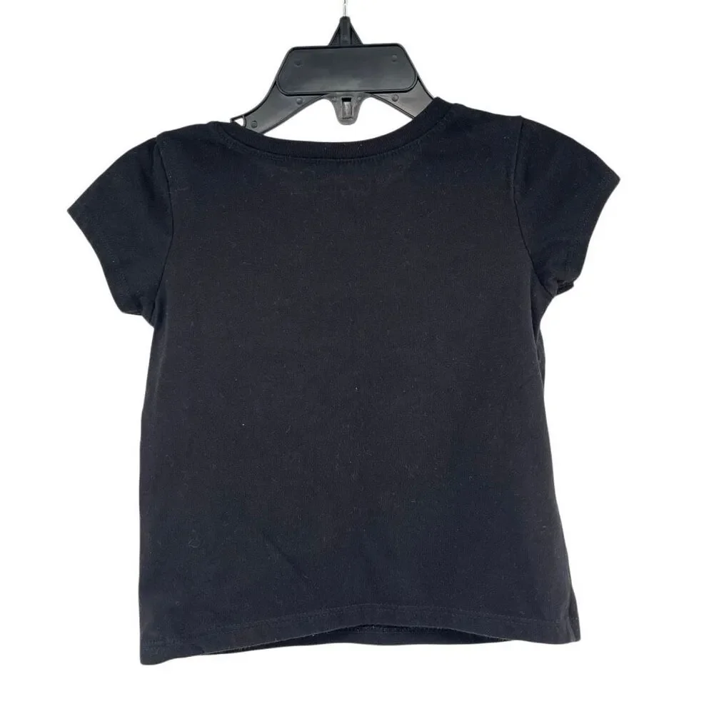 The Children’s Place Girls Dream Graphic T-Shirt Black 18-24 Months